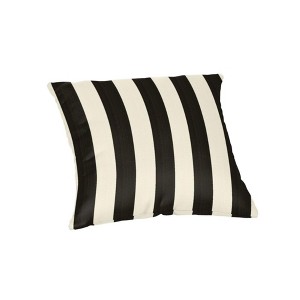 Casual Cushion Stripe Sunbrella Fabric 1-Piece Indoor/Outdoor Square Throw Pillow - 1 of 4