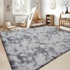 Fluffy Area Rug- Shag Area Rug for Living Room, Shaggy Large Indoor Thick Living Room Carpet with Non-Slip Backing, Soft Plush Carpet - 2 of 4