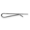Black Bow Jewelry Stainless Steel Polished Short Tie Bar or Money Clip, 8 x 35mm - 2 of 4