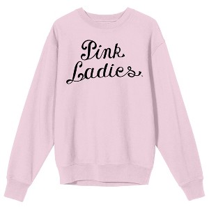 Grease Pink Ladies Logo Women's Pink Crew Neck Graphic Sweatshirt - 1 of 2