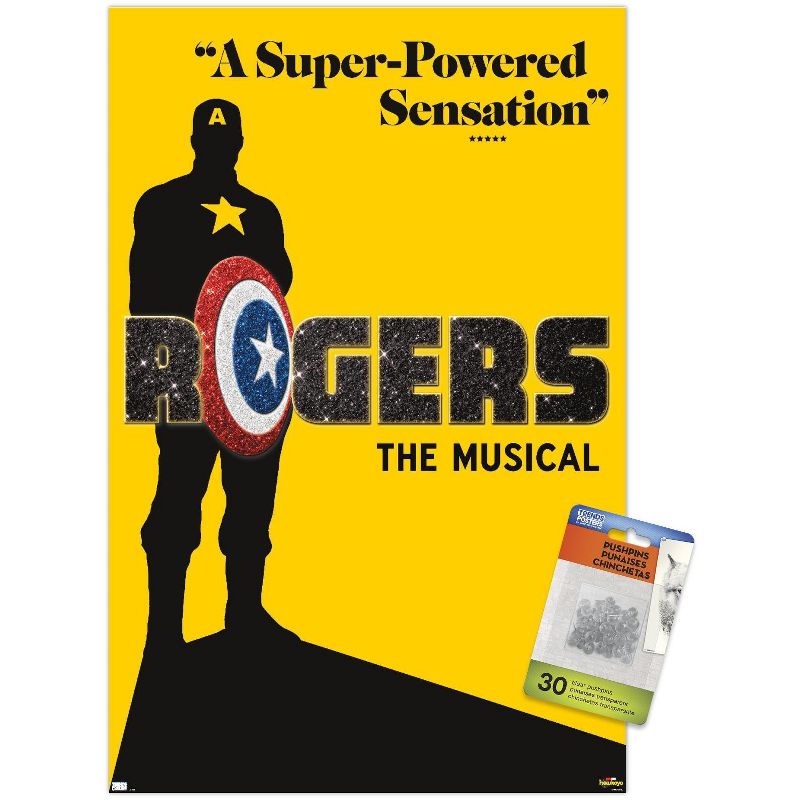 Trends International Marvel Hawkeye - Rogers The Musical Playbill Unframed Wall Poster Prints, 1 of 7