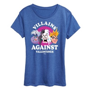 Women's - Disney Villains - De Vil, Ursula, Queen Grimhilde Short Sleeve Graphic T-Shirt - 1 of 4
