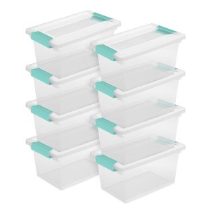 Sterilite Clip Box, Stackable Storage Bin with Latching Lid - 1 of 4