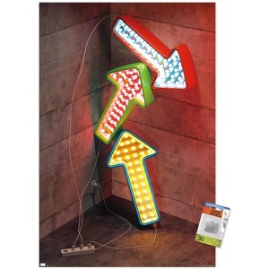 Trends International Three Illuminated Arrows Unframed Wall Poster Prints - 1 of 4