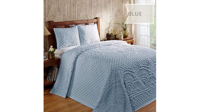 Trevor Collection 100% Cotton Tufted Unique Luxurious Bedspread & Sham Set - Better Trends, 2 of 8, play video