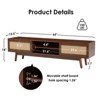 FURNIinspire TV Stands And Consoles Mid Century Modern TV Stand, Media Entertainment Center, Console Cabinet With Storage, Beige, 15.6"*65"*18" - 3 of 4