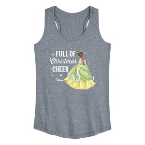 Women's - Disney - Full Of Christmas Cheer Tiana Graphic Racerback Tank - 1 of 4