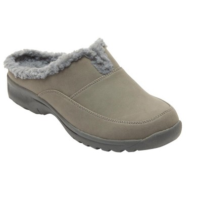 Comfortview Women's Wide Width The Harlyn Weather Mule - 8 1/2 M, Gray ...