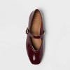 Women’s Elena Mary Jane Flats with Memory Foam Insole – A New day™ Burgundy - 3 of 3