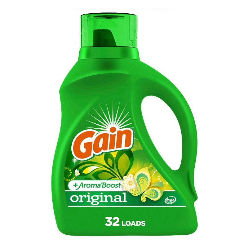 Gain + Aroma Boost Original Scent HE Compatible Liquid Laundry Detergent Soap, 1 of 11