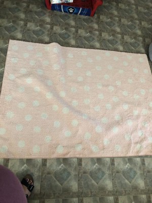 Polka Dot Kids' Bath Rug Pink - Pillowfort™