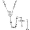 Steeltime 26" stainless steel rosary necklace - 3 of 4