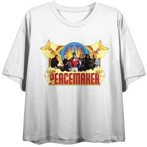 Peacemaker Group Pose Ladies White T-shirt - 1 of 2