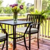 Aoodor Outdoor Dining Chair Cushions Set of 4, Waterproof Patio Furniture Seat Cushions, Outdoor Chair Pads with Ties - 2 of 4