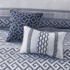 Sapphtopaz 7 Piece Bedding Comforter Sets Luxury Elegant Jacquard Geometric Woven Print and Stripes Designs Reversible Quilt Set - 3 of 4