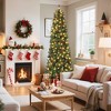 7Ft Artificial Christmas Tree, Pre Decorated Christmas Tree with Pine Cones & Red Berries, Metal Stand for Home, Xmas Trees for Home, Office - 4 of 4