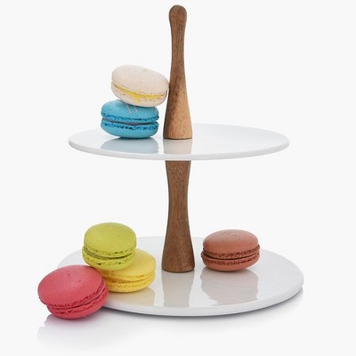 DUKA 8.5-Inch Two Tier Cupcake or Cookie Platter