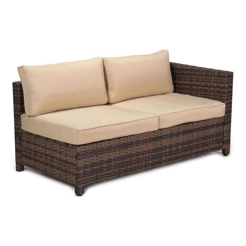 3pc Wicker Patio Sectional Seating Set with Cushions - EDYO LIVING
, 6 of 14