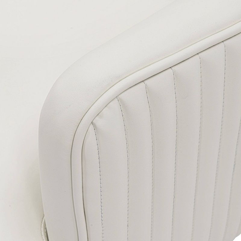 Edra Modern Leatherette Upholstered Dining Armchair - Manhattan Comfort, 3 of 11
