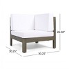 Maggift Patio Seating Sets Outdoor, Featuring Unique Design, Ideal for Chats, Perfect for Gardens, Living Spaces, White, 30.25"*30.25"*26.5" - 4 of 4