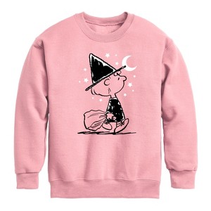 Boys' - Peanuts - Sally Witch Graphic Long Sleeve Fleece Sweatshirt - 1 of 4