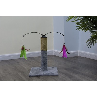 Everyday Value 19in Scratching Post with Interactive Hanging Toy