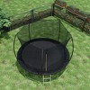 NAYSAYE Trampoline 12FT with Double Sided Color Pad Safety Net and Ladder for Outdoor Fun, Black, 143.70"*108.30"*108.00" - 4 of 4