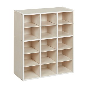 ECR4Kids Streamline 15 Cubby Tray Storage Cabinet, 5x3 - 1 of 4