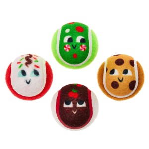 BARK Howly Jowly Holidays Jolly Dough Bros Ball Dog Toy - 1 of 4