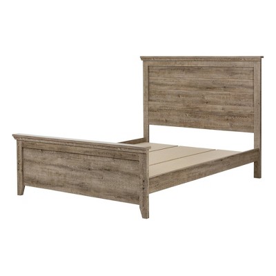 Lionel Bed Set - Queen - Weathered Oak - South Shore