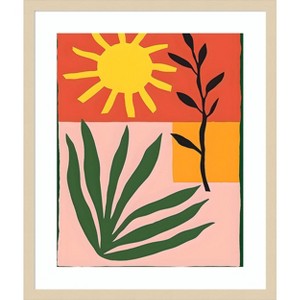 Amanti Art Bold Sol II by Walker Noble Wood Framed Wall Art Print - 1 of 4