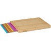 The Lakeside Collection Bamboo Cutting Board with Colorful Cutting Mats - 4 of 4