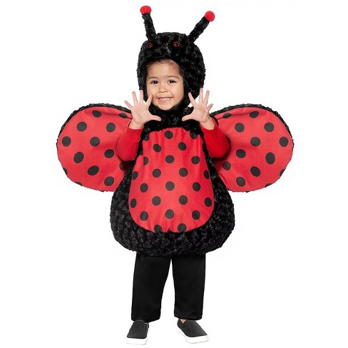 Underwraps Costumes Lady Bug Belly Baby Toddler Costume, Medium