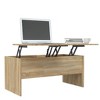 vidaXL Coffee Table Sonoma Oak Engineered Wood Medium Coffee Table - 4 of 4