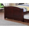 Sapphtopaz Modern Classic Twin Size Bed Frame with Headboard & Footboard Pine Platform Bed Frame for Kids with Trundle Bed Frame for Bedroom - 3 of 4