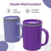 Copco Iconic Double Wall Insulated Coffee Mug with Handle, Durable & BPA-Free Reusable Plastic, 16 oz., Set of 2 - 3 of 4
