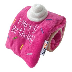 fouFIT Hide 'n Seek Birthday Roll Cake Nosework Dog Toy - Pink (Small) - 1 of 4