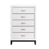 CAVINAS 2/5 Drawer Dresser,Modern Bedroom Storage Cabinet,Wooden White Finish Chests of Drawers for Bedroom,1 Piece - 4 of 4