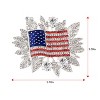 Anna-Kaci Crystal Rhinestone 4th of July American USA Flag Patriotic Pin Brooch - 2 of 4