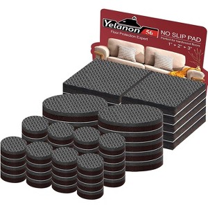 Aoibox Non Slip Furniture Pads 56 Pcs Self Adhesive Rubber Grippers Anti Slide Feet Protect Hardwood Floors Couch - 1 of 4