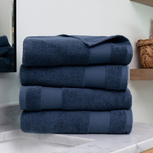 Set Of 4 Bath Towels, 100% Super Plush Premium Cotton - Becky Cameron ...