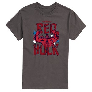 Men's - Marvel - Captain America Scribble Red Hulk Short Sleeve Graphic T-Shirt - 1 of 4