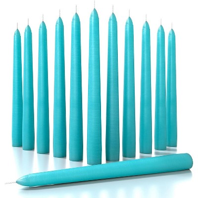 8 Inch Taper Candles Set of 12 - Dripless Long Burning Fragrance-Free Tall Tapers