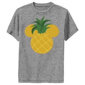 Boy's Disney Mickey Mouse Pineapple Silhouette Performance Tee - 1 of 4