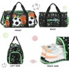 Kids Overnight Bag for Boys Small Soccer Sports Gym Bags Duffle Tote With Shoe Compartment Toddler Weekender Sleepover Bags for Travel - 4 of 4
