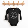 The Juniper Shop Mini Smiley Shine Bright Little Star Long Sleeve Bodysuit - 18M - Black - 2 of 4