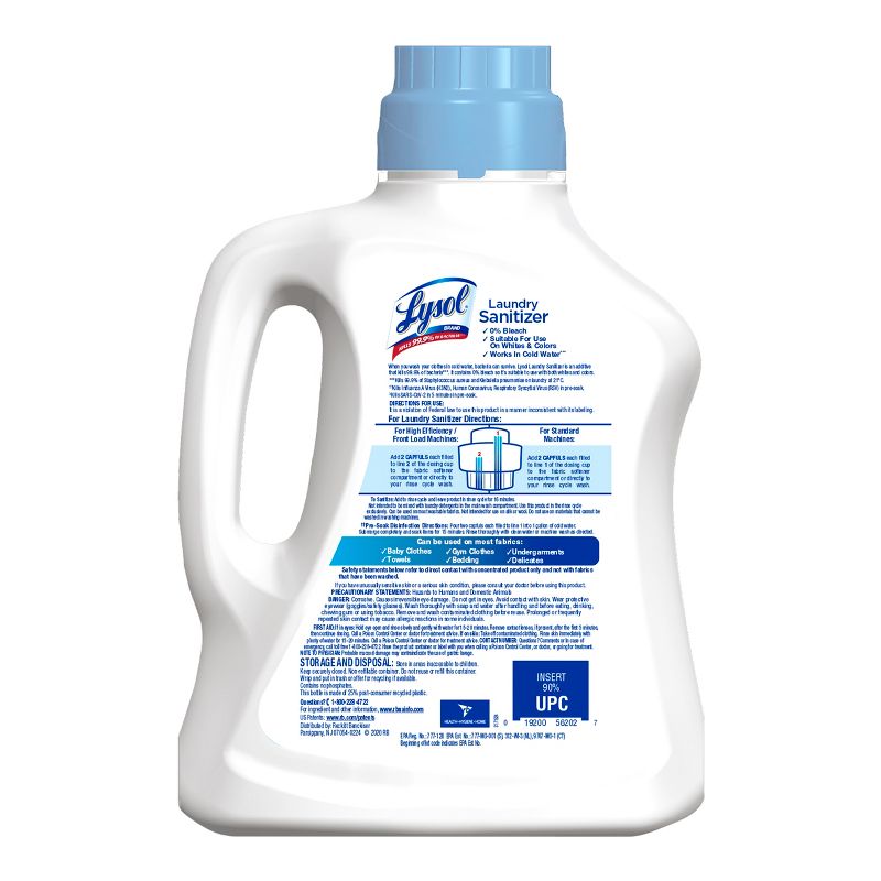Lysol Laundry Sanitizer Free & Clear, 3 of 18