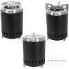 Sunnydaze 3-Piece Stainless Steel Smokeless Fire Pit Accessory Kit - 5.5" - 2 of 4