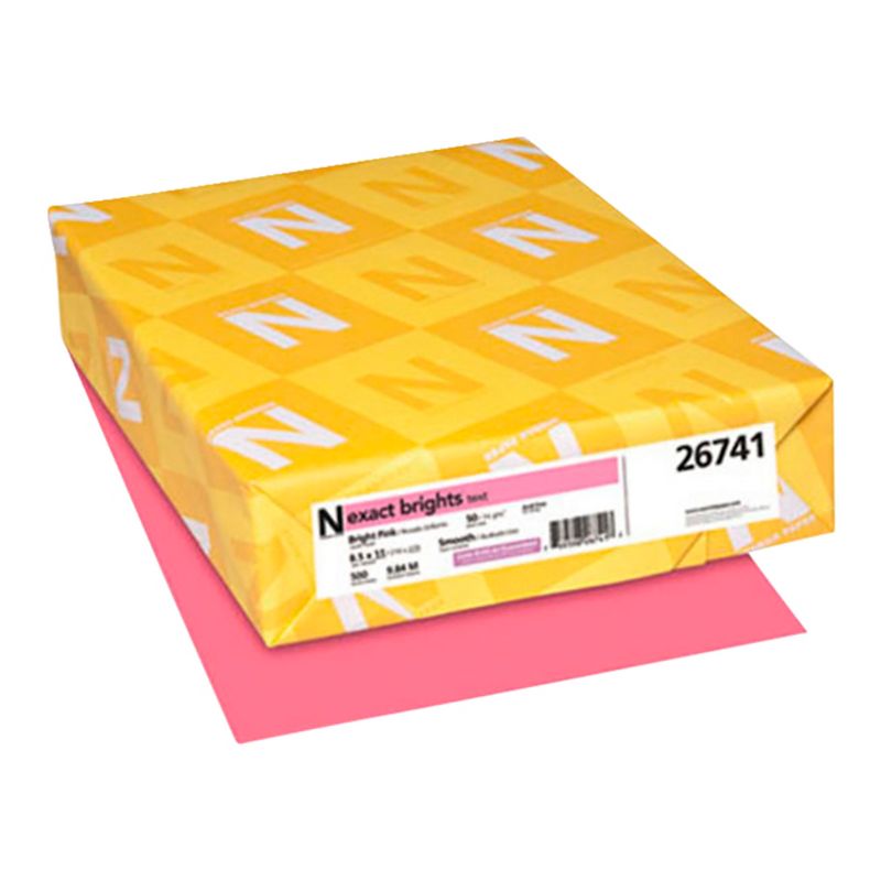 Exact Color Copy Paper, 8-1/2 x 11 Inches, 20 lb, Bright Pink, 500 Sheets, 1 of 4