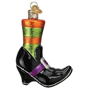 Old World Christmas Glass Blown Ornament for Tree, Witches Shoe - 1 of 4